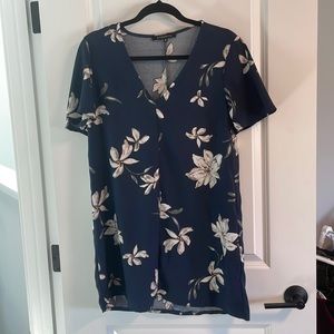 Dark blue summer t shirt dress size m